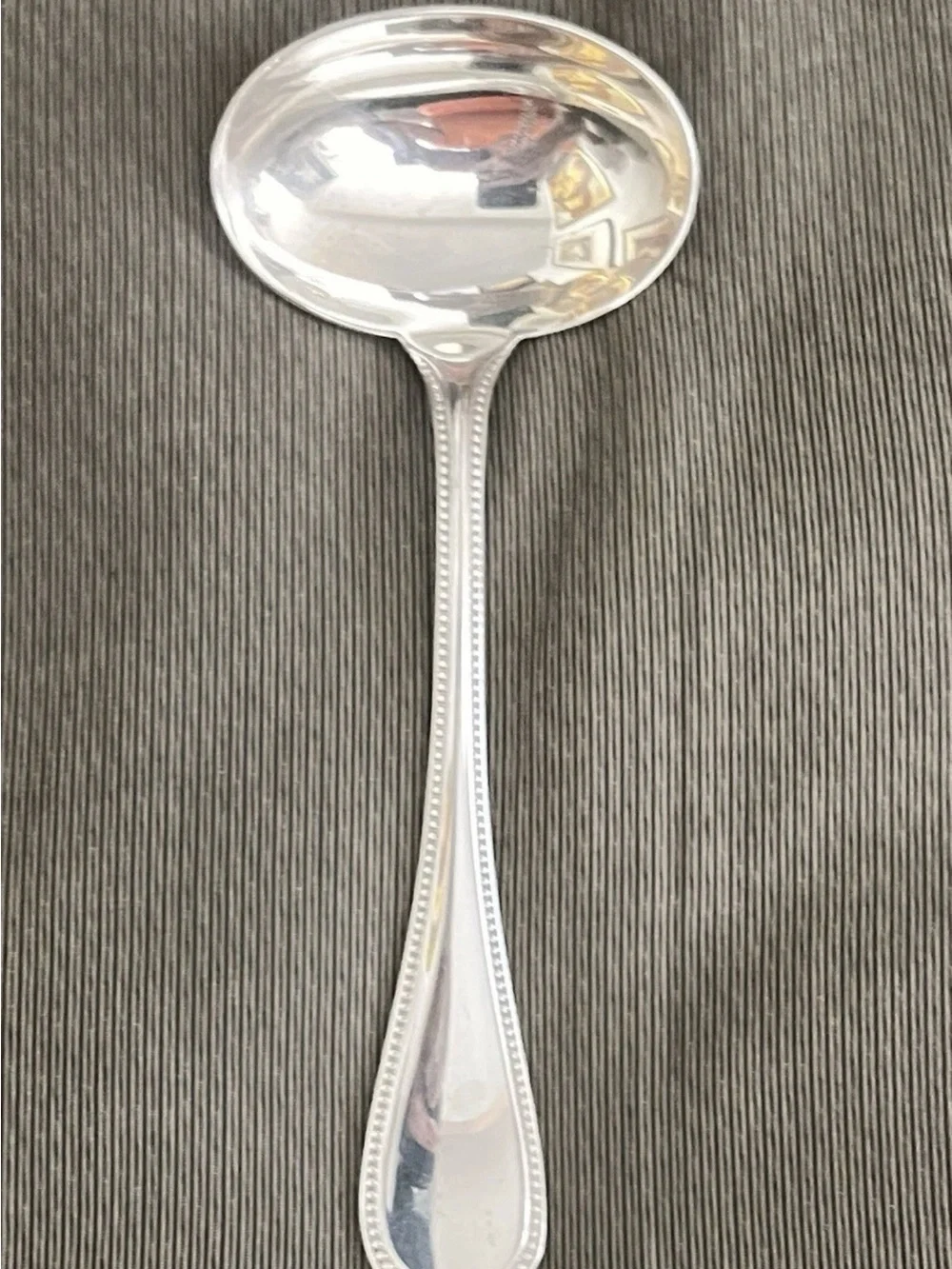 Christofle Perles Sterling Silver 925 Gravy Ladle Spoon - 7